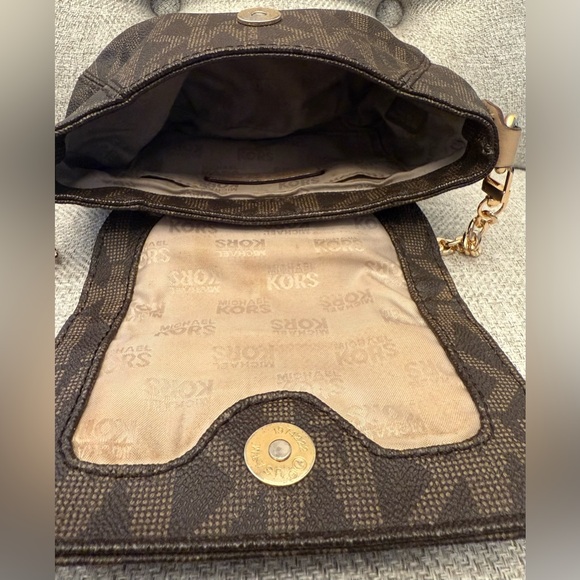 Michael Kors Brown Logo Crossbody - Picture 6 of 7